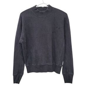 2/$20 Uniqlo Plain Black Crewneck Sweatshirt Top Size: XS